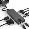 FDBV Docking Station USB Type C Hub Adapter 8 in 1 RJ45 1000M Gigabit Ethernet PD Charging HDMI 4K VGA 2*USB3.0 SD/TF Multi-Function for Windows 7/8 / 8.1/10, macOS X v10.0 or Above view 1