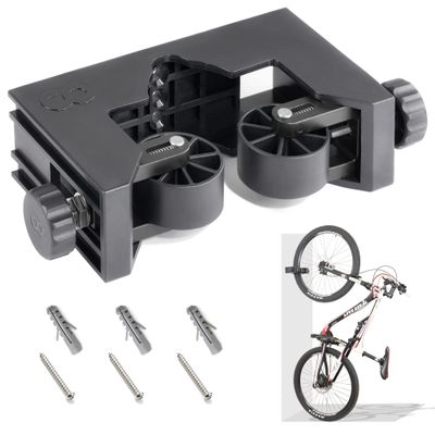 CyclingDeal Bike Tire Bicycle Clip Storage Wall Mount Rack - Premium Quality Clip for Outdoor & Indoor - Safe & Secure for Storing Road Mountain Bikes in Garage or Home - MTB 1.5"-2.4" (Pack of 1)