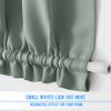 NICETOWN Greyish Green French Door Curtain for Patio Glass Window Cover view 2