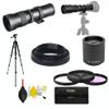 420MM-1600MM TELEPHOTO Zoom Lens +Filter for Canon EOS Rebel T100 DSLR Camera view 1