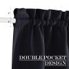 NICETOWN Black French Door Curtain for Front Glass Door,80 Inch Long view 3