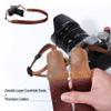 Padwa Lifestyle Burgundy Red Camera Strap -1.5" Wide Crazy Horse Cowhide Ends Camera Straps for All DSLR Cameras,Universal Adjustable Pure Cotton Woven Shoulder Neck Strap,Great Gift for Photographers view 4