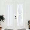 NICETOWN Pure White French Door Curtain for Front Glass Door,80 Inch Long view 1