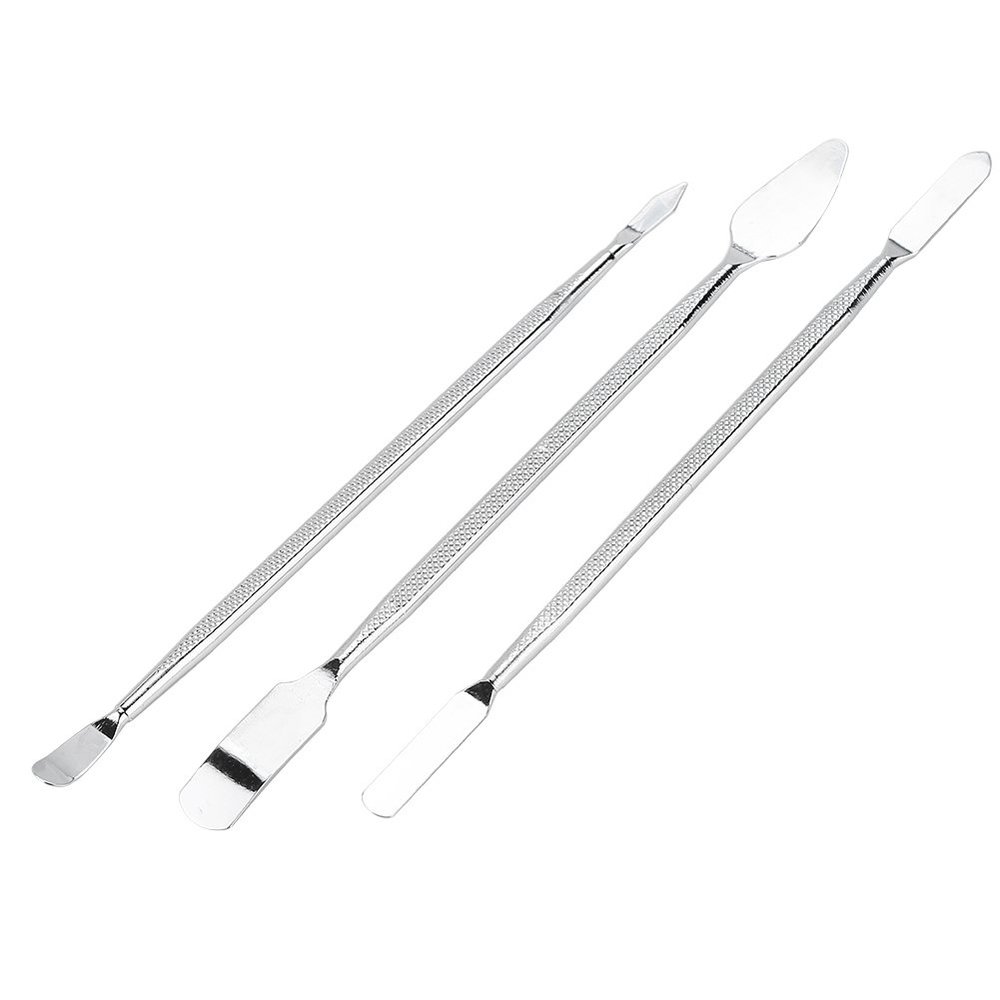 3Pcs Spudger Set,Mobile Phone Opening Repair Pry Tool Double-Ended Stainless Steel Thin Pry Bar Disassemble Hand Tool Kit for Electronics, Cell Phone, Laptop,Tablets