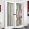 NICETOWN Natural French Door Curtain for Patio Glass Window Cover view 1