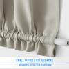 NICETOWN Natural French Door Curtain for Patio Glass Window Cover view 2