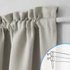 NICETOWN Natural French Door Curtain for Patio Glass Window Cover view 4