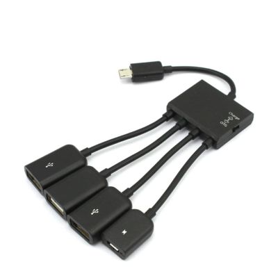 4 Port OTG Hub USB Hub 3.0 Fast Charging USB Splitter Cable Type C to USB Adapter USB OTG Cable for Android USB Multiport Adapter Gaming 1
