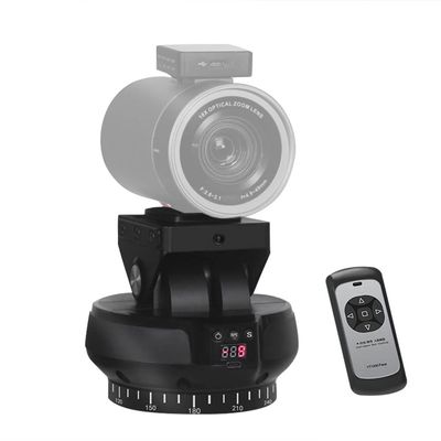 Andoer YT1200 Face Motorized Pan Tilt Head 2-axis Panoramic Head AI Smart Face Tracking 360 Degrees Rotation Panoramic Tripod Head Wireless Remote Control 9 Levels Adjustable Speed 1kg Load Capacity