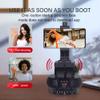 Andoer YT1200 Face Motorized Pan Tilt Head 2-axis Panoramic Head AI Smart Face Tracking 360 Degrees Rotation Panoramic Tripod Head Wireless Remote Control 9 Levels Adjustable Speed 1kg Load Capacity view 2
