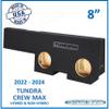 Tundra Crew Max 2022 2023 2024 8" Dual Sub Box Subwoofer Enclosure Sepaker Box Car Audio Ground Shaker view 2