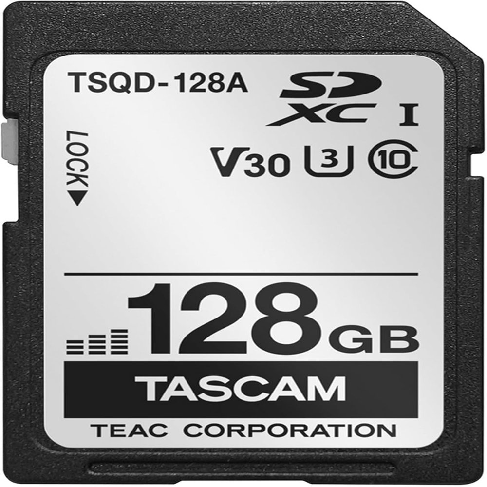 TASCAM TSQD-128A 128GB High Performance SD Card