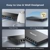 REOLINK PoE Switch with 8 PoE and 2 Gigabit Uplink Ports, Ideal for REOLINK RLN36 NVR and Power Over Ethernet IP Cameras, IEEE802.3af/at, Metal Casing, Desktop/Wall Mount, RLA-PS1 view 3