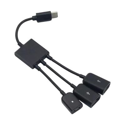 4 Port OTG Hub USB Hub 3.0 Fast Charging USB Splitter Cable Type C to USB Adapter USB OTG Cable for Android USB Multiport Adapter Gaming 2