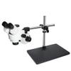 Microscope Accessories Kit 3.5X-90X Double Arm Holder Simul Focal Trinocular Stereo Microscope 38MP H_D Digital USB Microscopio Camera for Phone PCB Repair Tool Microscope Slides (Color : VGA add CTV view 4