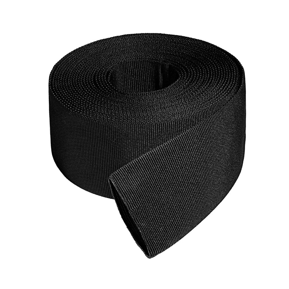 1" ID Nylon Protective Hose Sleeve, Nylon Protective Sleeve Nylon Protective Sheath Nylon Cable Cover for Welding Torch Hydraulic Hose, 25' Length, Black