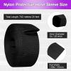 1" ID Nylon Protective Hose Sleeve, Nylon Protective Sleeve Nylon Protective Sheath Nylon Cable Cover for Welding Torch Hydraulic Hose, 25' Length, Black view 2