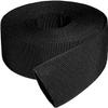 1.25" ID Nylon Protective Hose Sleeve, Nylon Protective Sleeve Nylon Protective Sheath Nylon Cable Cover for Welding Torch Hydraulic Hose, 25' Length, Black view 1