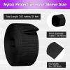 1.25" ID Nylon Protective Hose Sleeve, Nylon Protective Sleeve Nylon Protective Sheath Nylon Cable Cover for Welding Torch Hydraulic Hose, 25' Length, Black view 2