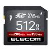 Elecom MF-FS512GU23V6R SD Card, 512 GB, SDXC Data Recovery Service Included, UHS-II V60 view 1