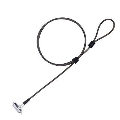 I3C Laptop Cable Lock Hardware Security Cable Lock Anti Theft 6.7FT Cable Lock Compatible with Laptop Anti-Theft Security Locking Cable Compatible for Wedge Type Slot(6 * 2.5mm)