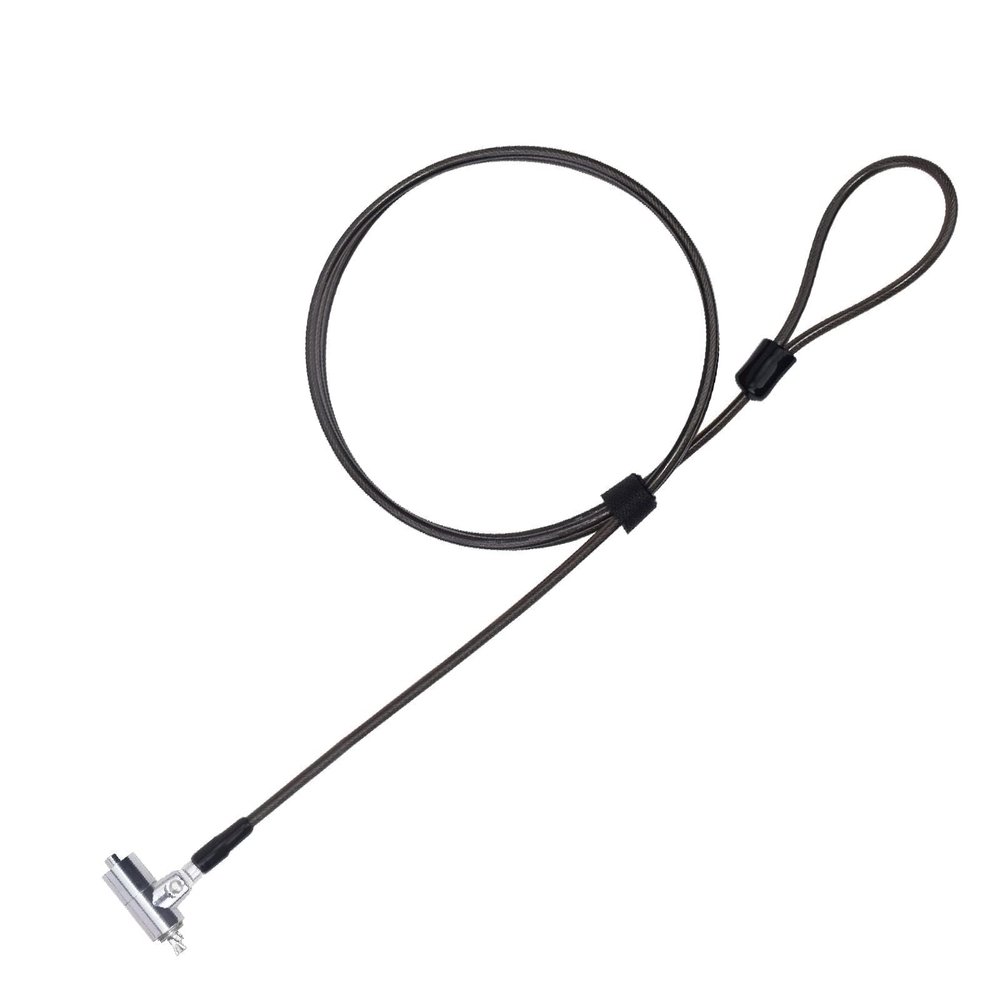 I3C Laptop Cable Lock Hardware Security Cable Lock Anti Theft 6.7FT Cable Lock Compatible with Laptop Anti-Theft Security Locking Cable Compatible for Wedge Type Slot(6 * 2.5mm)