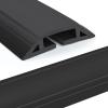 Eapele 10 ft Floor Cord Cover Heavy Duty Cable Protector, Easy to Unroll, Prevent Trip Hazard for Home Office or Outdoor Settings (Black) view 1