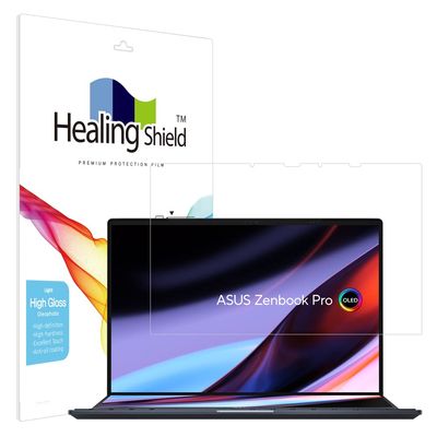 Healingshield Screen Protector Light Oleophobic High Gloss Film Compatible with ASUS ZenBook Pro Duo 14 UX8402