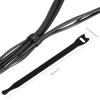 50Pk Reusable Cable Ties Cable Straps, Trilancer 8''x0.5'' Thin Wire Cord Organization Ties with Hook and Loop for Home, Office and Data Centers(Black) view 2