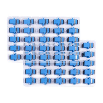 Duogalia Fiber Optical Coupler -100 Pack SC/UPC Fiber Optic Coupler, SC Female to SC Female UPC Simplex Single Mode Fiber Optical Coupler, Network Internet Connector Adapter with Mount Panel