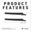 ToughAsNails 2 Pairs Replacement Ear Socks Rubber for Oakley Bottle Rocket Sunglasses Black&Black view 3