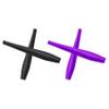 ToughAsNails 2 Pairs Replacement Ear Socks Rubber for Oakley Crosshair 2.0 OO4044 Sunglasses Black&Purple view 1