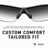 ToughAsNails 2 PCS Regular Fit Replacement Nose Pads for Oakley Radar Path/RadarLock Path/Radar EV Path/Radar EV Path XS Sunglasses Black&Deep Blue view 4