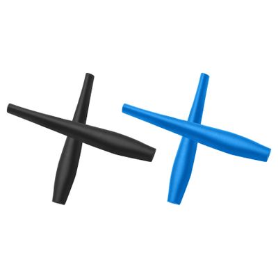 ToughAsNails 2 Pairs Replacement Ear Socks Rubber for Oakley Crosshair 2.0 OO4044 Sunglasses Black&Blue