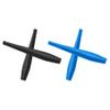 ToughAsNails 2 Pairs Replacement Ear Socks Rubber for Oakley Crosshair 2.0 OO4044 Sunglasses Black&Blue view 1