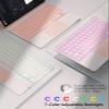 GreenLaw Keyboard Case for iPad Air 11-inch (M3/M2) 2025/2024 & Air 4th/5th Gen & iPad Pro 11 inch (1st/2nd/3rd/4th Gen), Smart Touchpad, 7-Color Backlit, Stain Resistant Cover, Blush Pink view 4