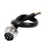 10pcs GX16 Connector 9 Pin Male Threaded with 1M Waterproof Electrical Aviation Cable view 1