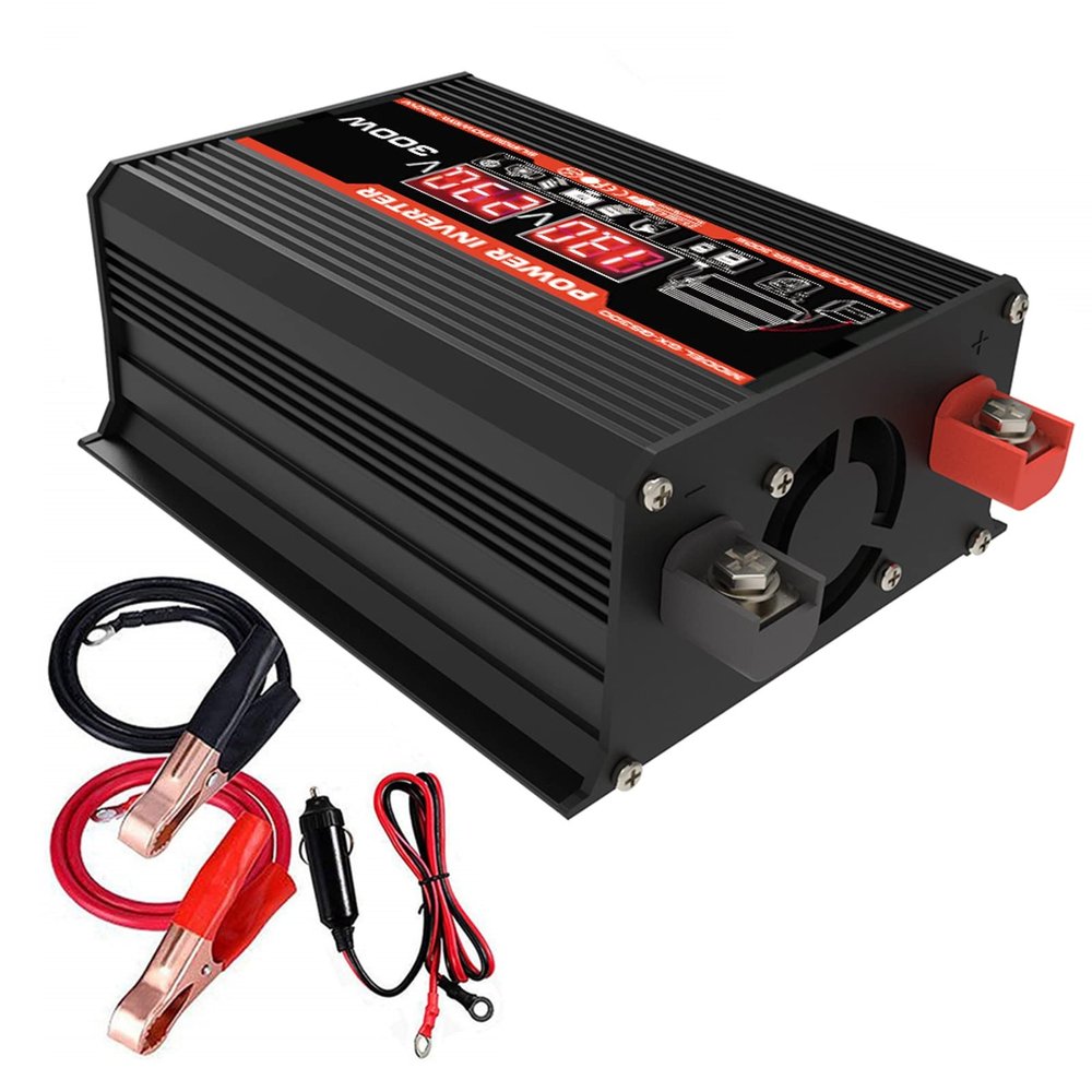 HAIZON 300W Pure Sine Wave Power Inverter, DC 12V AC to 110V/220V, Dual 2.1A USB Port, for Camping/Computer (Color : 110V)