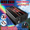 HAIZON 300W Pure Sine Wave Power Inverter, DC 12V AC to 110V/220V, Dual 2.1A USB Port, for Camping/Computer (Color : 110V) view 2
