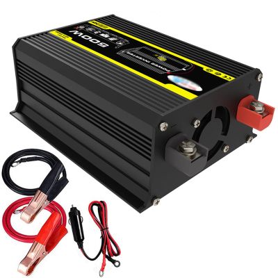 HAIZON 500W Car Power Inverter DC 12V to 110V/220V AC, Voltage Converter Car Charger Power Adapter for Camping, Charging (Color : 220V)