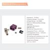Fakra D Female Right Angle Crimp Claret Violet Connector for RG174 RG316 Cable view 4