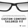 ToughAsNails 2 PCS Low Bridge Fit Replacement Nose Pads Pieces for Oakley Split Time OO4129|Split Shot OO9416 Sunglasses Black&Deep Blue view 4