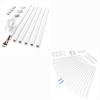 400in (6+20 Pacs) Delamu Cord Hider, One-Cord Channel Cord Cover Wall, Paintable Wire Hider, Cable Cover Raceway, Cable Concealer for Wall Mounted TV, Wire Covers for Cords System, W0.59 H0.4in, Whit