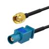 keisnoaja Fakra to SMA Adapter Fakra Z Extension Cable Fakra Male to SMA Male Adapter Converter Cable 30cm Car GPS Antenna view 1