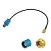keisnoaja Fakra to SMA Adapter Fakra Z Extension Cable Fakra Male to SMA Male Adapter Converter Cable 30cm Car GPS Antenna view 4
