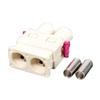 Fakra B Dual Male Connector White Car FM AM Radio Antenna for RG316 RG174 Cable view 1