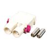 Fakra B Dual Male Connector White Car FM AM Radio Antenna for RG316 RG174 Cable view 2