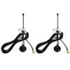 4G LTE Antenna 10dBi SMA Male Cellular Antenna 698-960MHz 1700-2700MHz with Magnetic Base Outdoor Antenna RG174 3M for Wireless Router WiFi Signal Booster Amplifier Modem Network Pack of 2 view 1