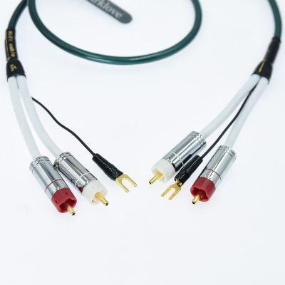 20ft Ultra Low Noise dua Audio 2 rca to rca male Cable balance Ground Wire of turntable Independent Shield-rcaed Signal Line Preamp LP Vinyl Record Player Amplifier Chassis Gold-rca Plated Connector
