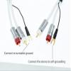 20ft Ultra Low Noise dua Audio 2 rca to rca male Cable balance Ground Wire of turntable Independent Shield-rcaed Signal Line Preamp LP Vinyl Record Player Amplifier Chassis Gold-rca Plated Connector view 2